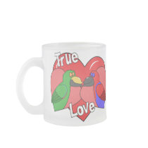Lovebirds Solomon Island Eclectus Frosty Mug