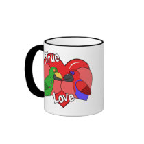 Lovebirds Solomon Island Eclectus Mug