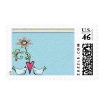 Lovebirds Stamp