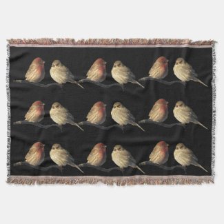 Lovebirds Throw Blanket