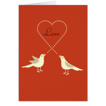 Lovebirds Valentine's Day Card