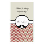 Lovebirds Wedding Favor Gift Tags Business Card Templates