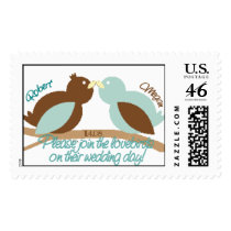 LoveBirds Wedding Postage