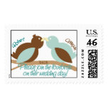 LoveBirds Wedding Postage postage