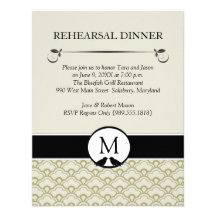 Lovebirds Wedding Rehearsal Dinner Invitations