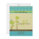 Lovebirds Wedding RSVP Card invitation