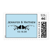 Lovebirds Wedding Stamps