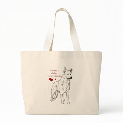 Loved By A White German Shepherd Bag by DogsByDezign