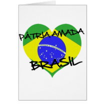 Loved native land Brazil Card