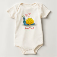 Loved snail with big heart - T-Shirt shirt
