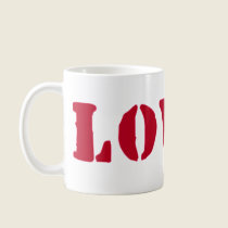 Loved Stamp Mug mugs