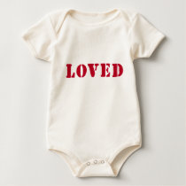 Loved Stamp Organic Onesie t-shirts