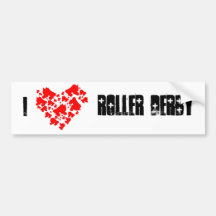 loveDerby, I, Roller Derby Bumper Stickers