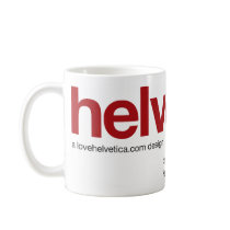 LoveHelvetica Maroon Mug