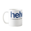 LoveHelvetica Navy Mug by imjustcreative LoveHelvetica Navy Mug