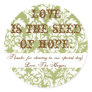 Loveis the seed of hope... round stickers