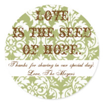 Loveis the seed of hope... stickers