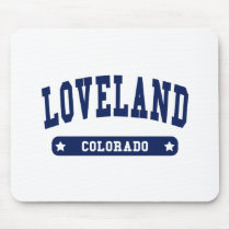 Loveland Colorado College Style tee shirts Mouse Pad