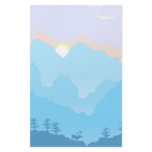Lovely Alaska Morning Stationery Mountains &amp; Moose