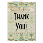 lovely art nouveau floral flower pattern greeting card