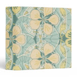 lovely art nouveau pastel peach flowers pattern binders