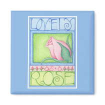 Lovely as a Rose Magnet by floatinglemons Lovely as a Rose Magnet