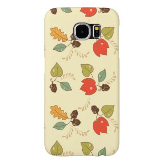 Lovely Autumn Floral Theme Samsung Galaxy S6 Cases