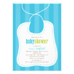 Lovely Bib Baby Shower Invitation invitations