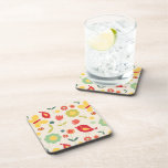 Lovely birds, flowers and butterflies coaster
