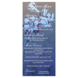 lovely blue wild flowers design wedding rack cards