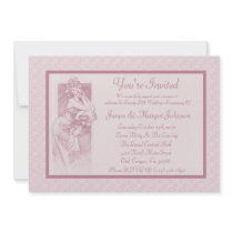 Lovely Blush Pink Party Invitation by mariannegilliand Lovely Blush Pink Party Invitation