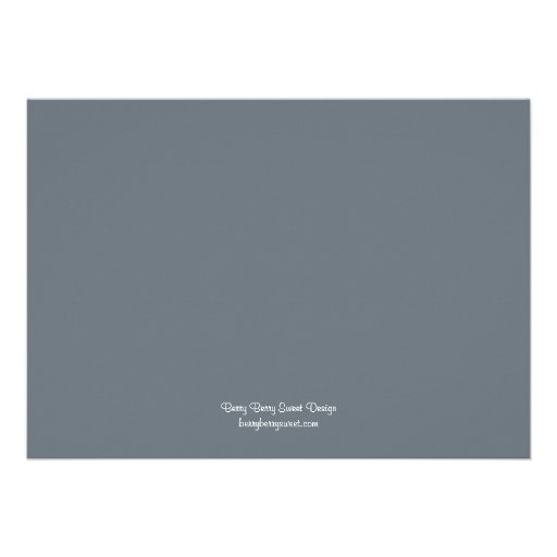 Lovely Border Baptism Invitation - Blue
