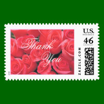 Lovely Bouquet of Roses (1A) Thank You postage by bridalbydesign Lovely Bouquet of Roses (1A) Thank You postage