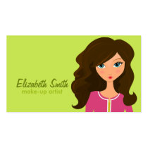 Lovely Brunette Business Card