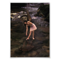 Lovely Butterfly Pond Fairy Photo print
