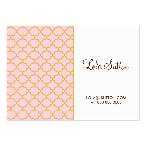 LOVELY CALLING CARD BUSINESS CARD TEMPLATE (front side)