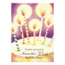 Lovely Candles: Birthday Party Invitation