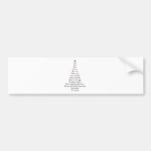 Lovely Christmas tree Bumper Sticker