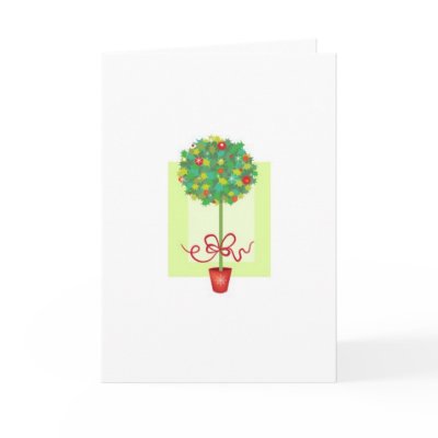 Lovely Christmas Tree Greeting Card by Natasha_R_Graham