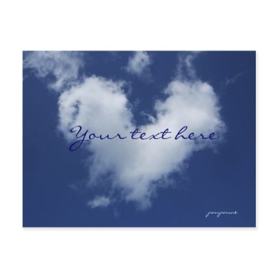 lovely cloud post card