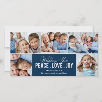 Lovely Collage Holiday Photo Card