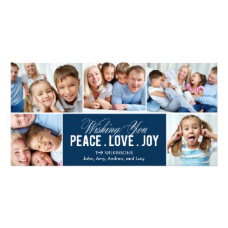 Lovely Collage Holiday Photo Card Custom Photo Card