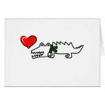 Lovely Crocodile Greeting Cards