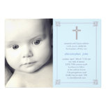 Lovely Cross Photo Baptism/Christening Invitation invitations