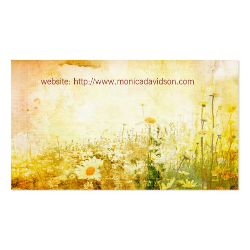 Lovely daisies Business Card (back side)