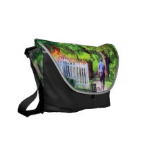 Lovely Day for a Walk messenger bags