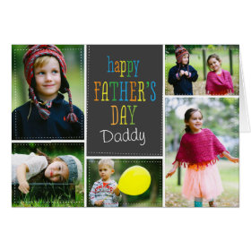 Lovely Dots Father's Day Photo Card