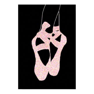 Lovely En Pointe Ballet Shoes Print by Heard_ print