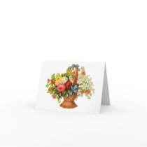 Lovely Flowers and Bird Notecards by vintagegiftmall Lovely Flowers and Bird Notecards