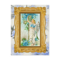 Lovely Forget Me Not Angel Post Cards